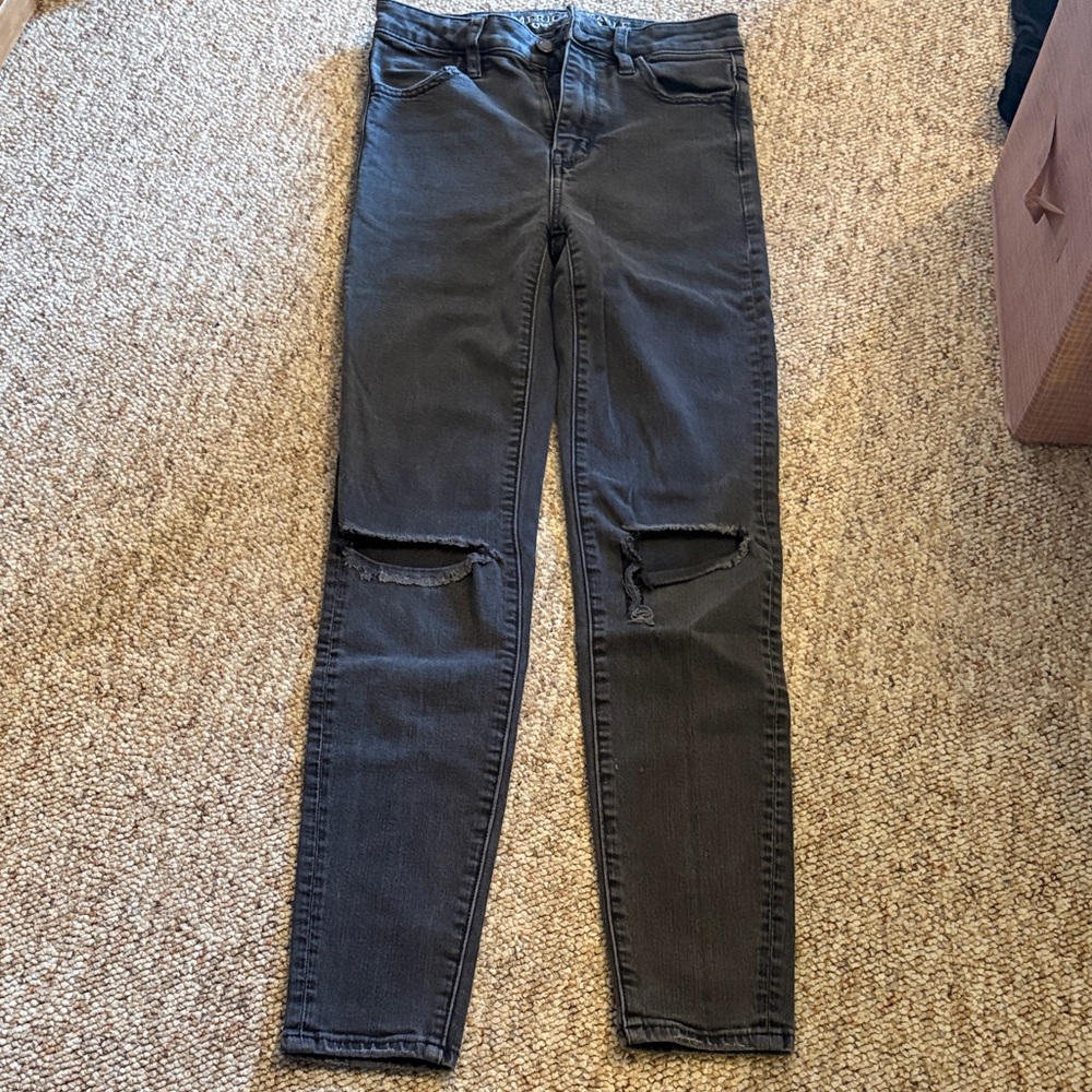 Black American Eagle super stretch Jeans